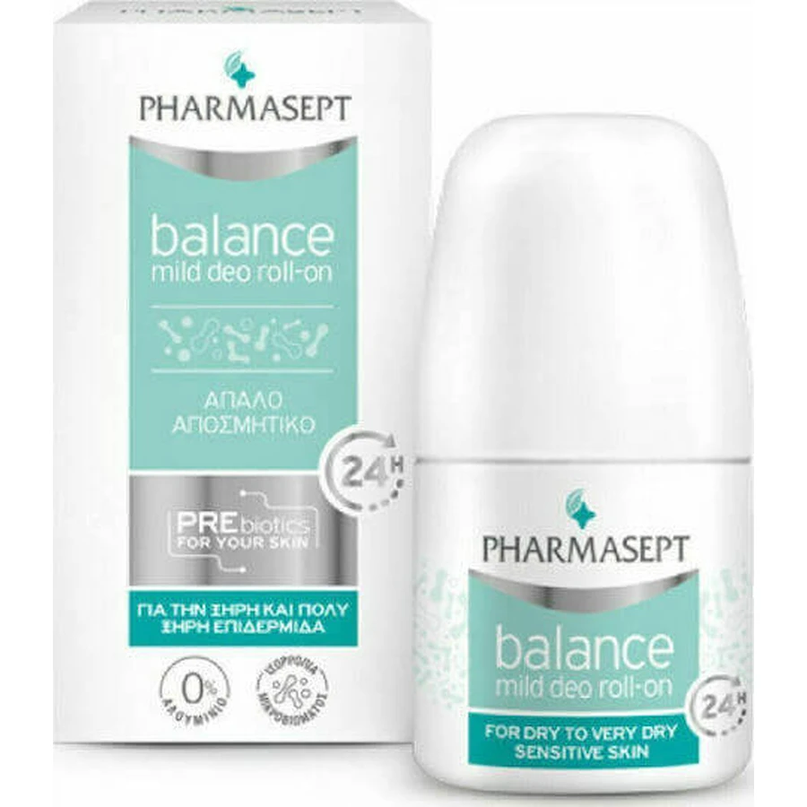 Дезодорант Pharmasept Balance Mild Mild Deo Дезодорант 24-годинний рулонний без алюмінію 50мл: ціни та характеристики
