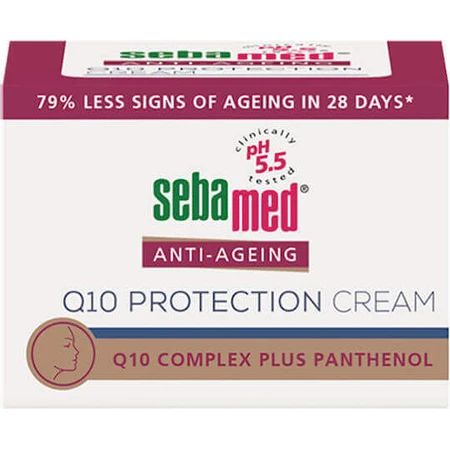 Антивіковий крем для обличчя Sebamed Q-10 проти зморшок з колагеном 50 мл: ціни та характеристики