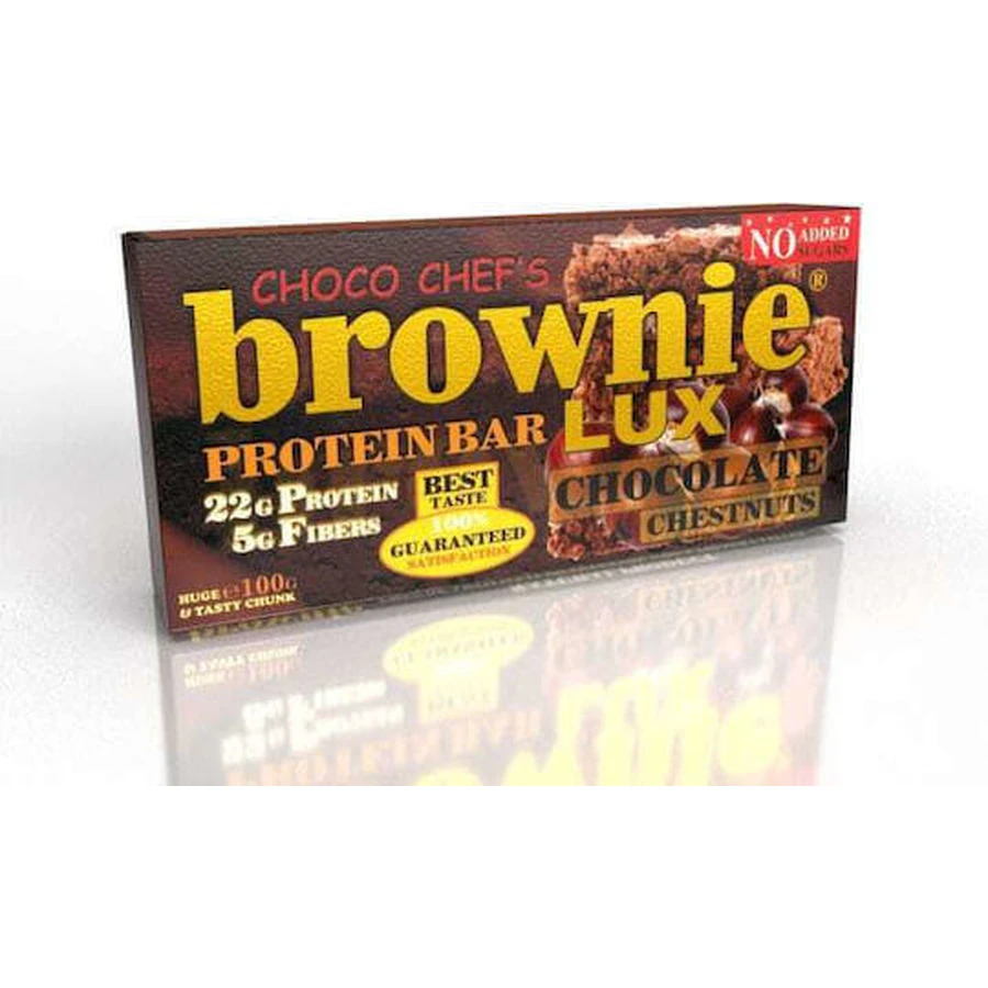Fit & Shape Choco Chef's Brownie Lux Lux Bar с 22 гр. белка и вкусом каштана 100 гр.: цены и характеристики