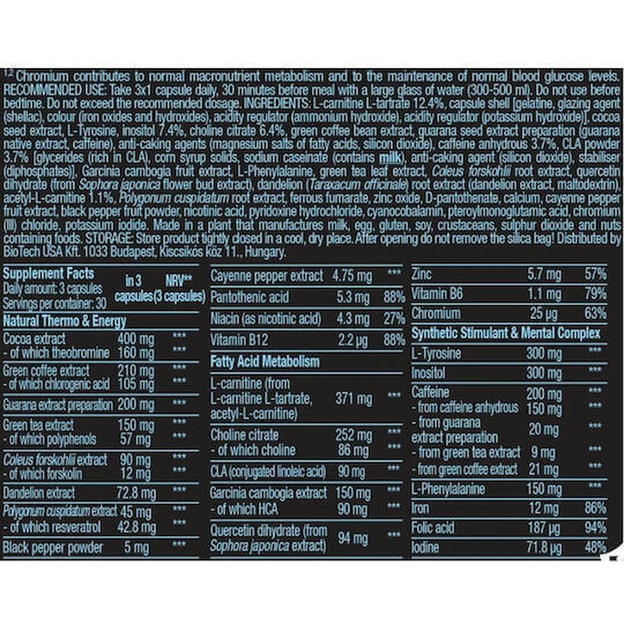 Biotech USA Black Burn 200 мг со вкусом маракуйи 210 гр: цены и характеристики