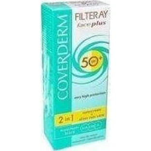 Coverderm Filteray Plus 2 в 1 Солнцезащитный крем и крем после загара для лица SPF50 50 мл