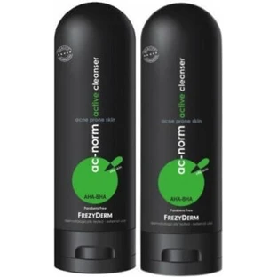 Активний рідкий очищувач Frezyderm Ac-Norm для шкіри обличчя схильної до акне, 2x200 мл