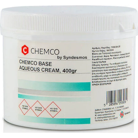 Chemco Base Aqueous Cream Гідрофільний базовий крем 400гр: ціни та характеристики