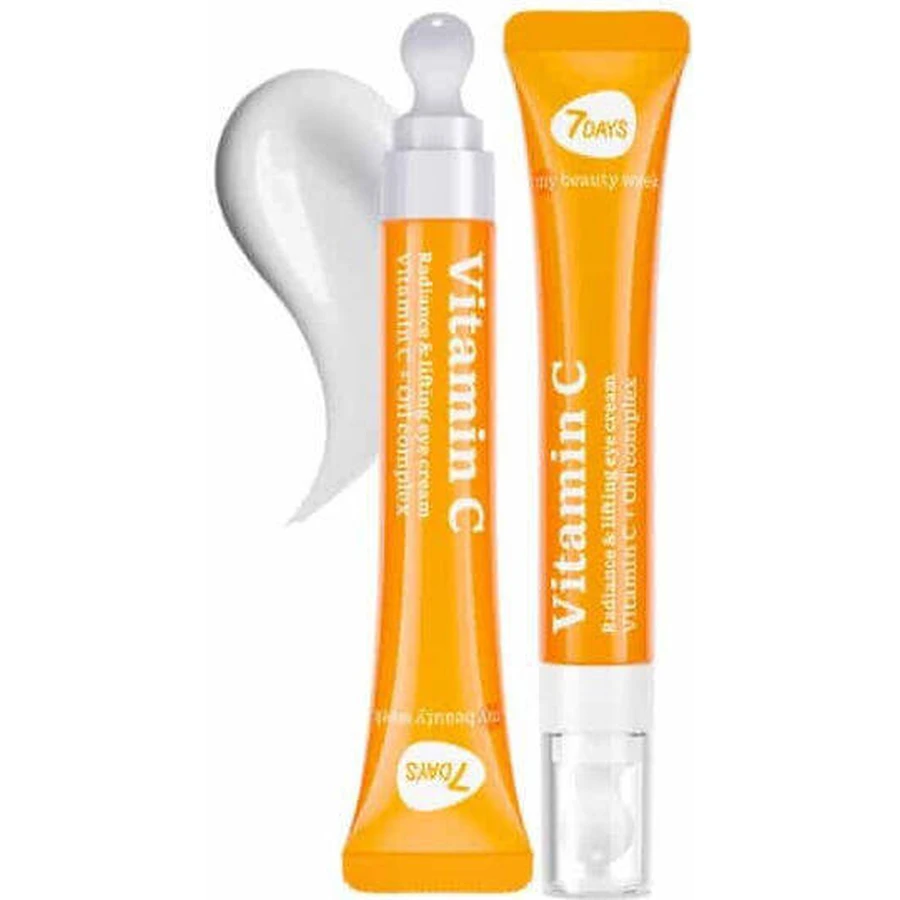 7DAYS Vitamin C Concentrate for Brightening and Lifting Eyes Увлажняющий и антивозрастной крем для век против морщин с витамином C 18 мл: цены и характеристики