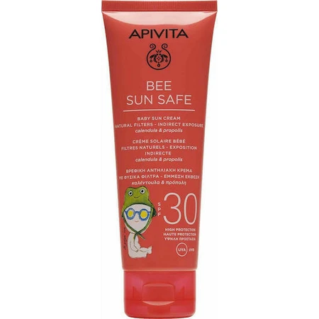 Apivita Bee Sun Safe Водостійкий дитячий сонцезахисний крем-емульсія SPF30 100 мл: ціни та характеристики