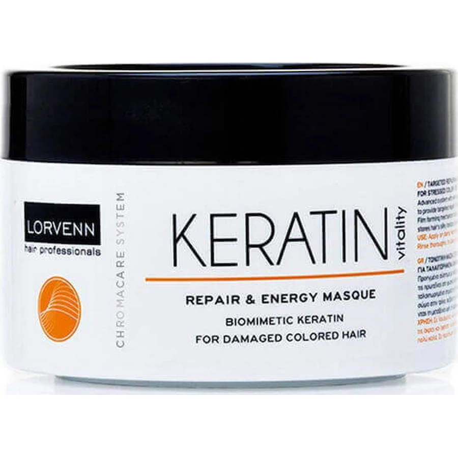 Lorvenn Keratin Vitality Repair & Energy Восстанавливающая маска для волос 500 мл: цены и характеристики