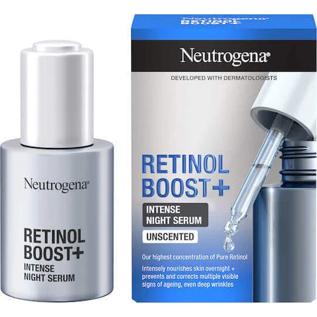 Neutrogena Boost+ Intense Night Anti-Wrinkle Face Serum with Retinol 30ml: цены и характеристики
