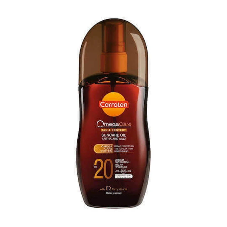 Carroten Omega Care Omega Care Tan & Protect Водостойкое солнцезащитное масло для тела SPF20 150 мл: цены и характеристики