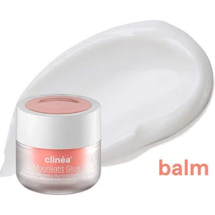 Clinea Moonlight Glow Антивозрастной и осветляющий ночной гель для лица с ниацинамидом и пребиотиками 50 мл