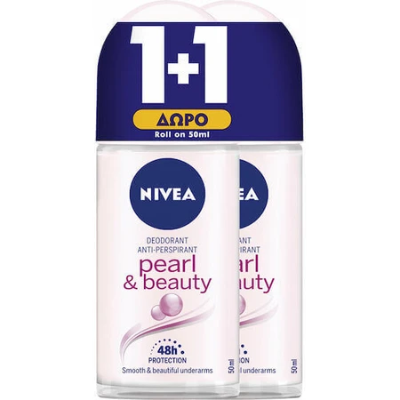 Nivea Pearl & Beauty Дезодорант-антиперспирант 48h Roll-On 2х50 мл: цены и характеристики