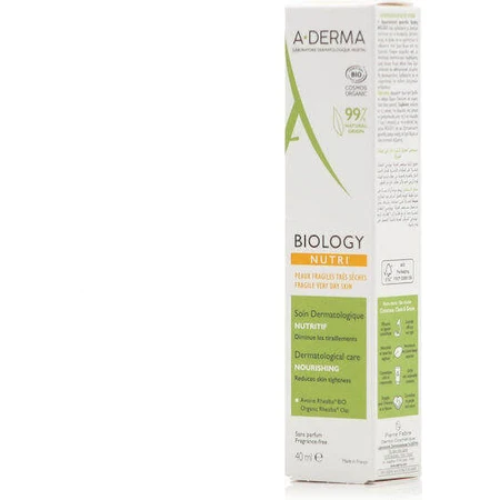 A-Derma Biology Nutri Nutri Зволожуючий денний 24-годинний крем для обличчя з гіалуроновою кислотою 40мл: ціни та характеристики