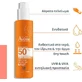 Eau Thermale Avène 100% невидимий водостійкий лосьйон для обличчя та тіла SPF50+ спрей 200 мл