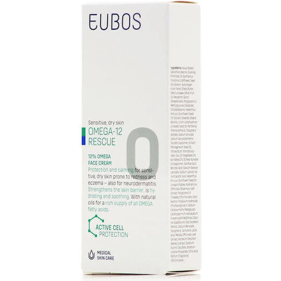 Eubos Omega-12 Rescue Дневной увлажняющий крем для лица против покраснений 50 мл: цены и характеристики