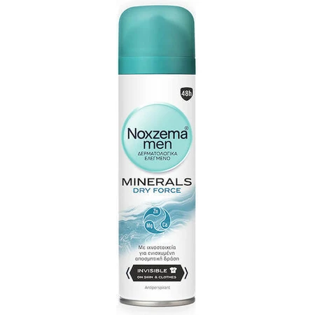 Дезодорант-спрей Noxzema Men Minerals Dry Force Deodorant 48h Дезодорант-спрей 150мл: ціни та характеристики