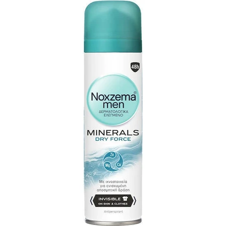 Дезодорант-спрей Noxzema Men Minerals Dry Force Deodorant 48h Дезодорант-спрей 150мл: ціни та характеристики