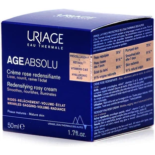 Антивіковий і тонізуючий крем для обличчя Uriage Age Absolu Rosy з ретинолом і пептидами 50 мл