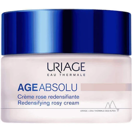 Антивіковий і тонізуючий крем для обличчя Uriage Age Absolu Rosy з ретинолом і пептидами 50 мл: ціни та характеристики
