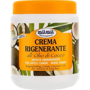 Milmil Professional Crema Rigenerante All'olio Di Cocco відновлююча маска для волосся 1000мл
