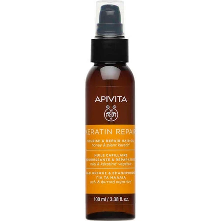 Apivita Keratin Repair Аргановое масло для волос для восстановления против секущихся кончиков с кератином 100 мл: цены и характеристики