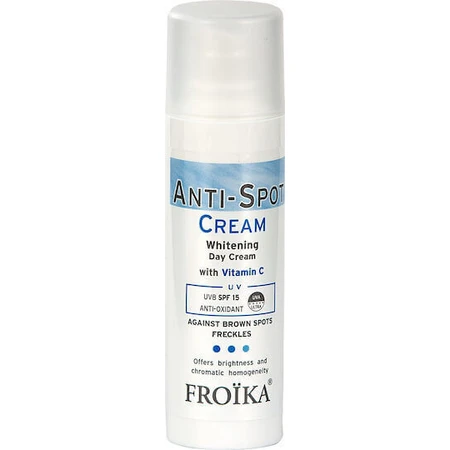 Froika Anti-Spot Увлажняющий и отбеливающий дневной крем с SPF15 Против отбеливающих и пигментных пятен с витамином С 30 мл: цены и характеристики