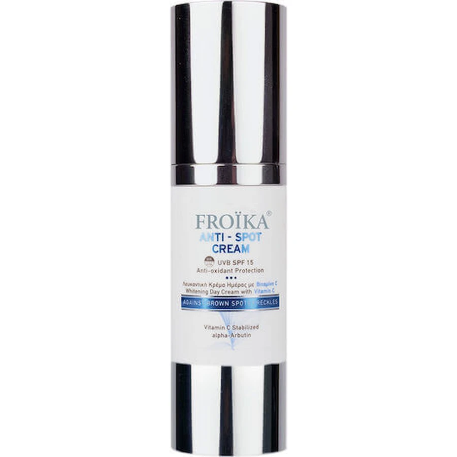 Froika Anti-Spot Увлажняющий и отбеливающий дневной крем с SPF15 Против отбеливающих и пигментных пятен с витамином С 30 мл: цены и характеристики