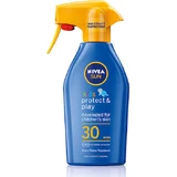 Nivea Sun Kids Protect & Care Водостійкий дитячий сонцезахисний крем-спрей SPF30 300 мл