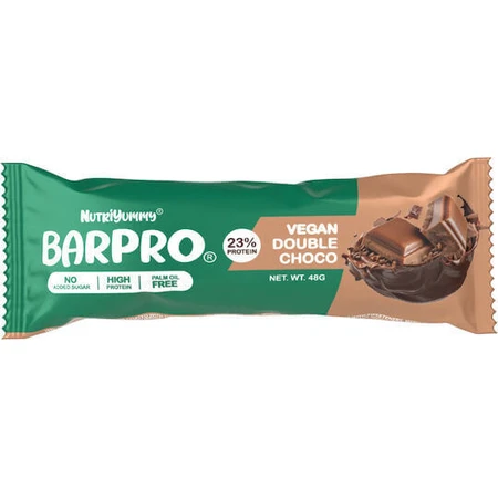 Nutriyummy Barpro Веганский батончик с 11 г белка и вкусом двойного шоколада 48 г: цены и характеристики