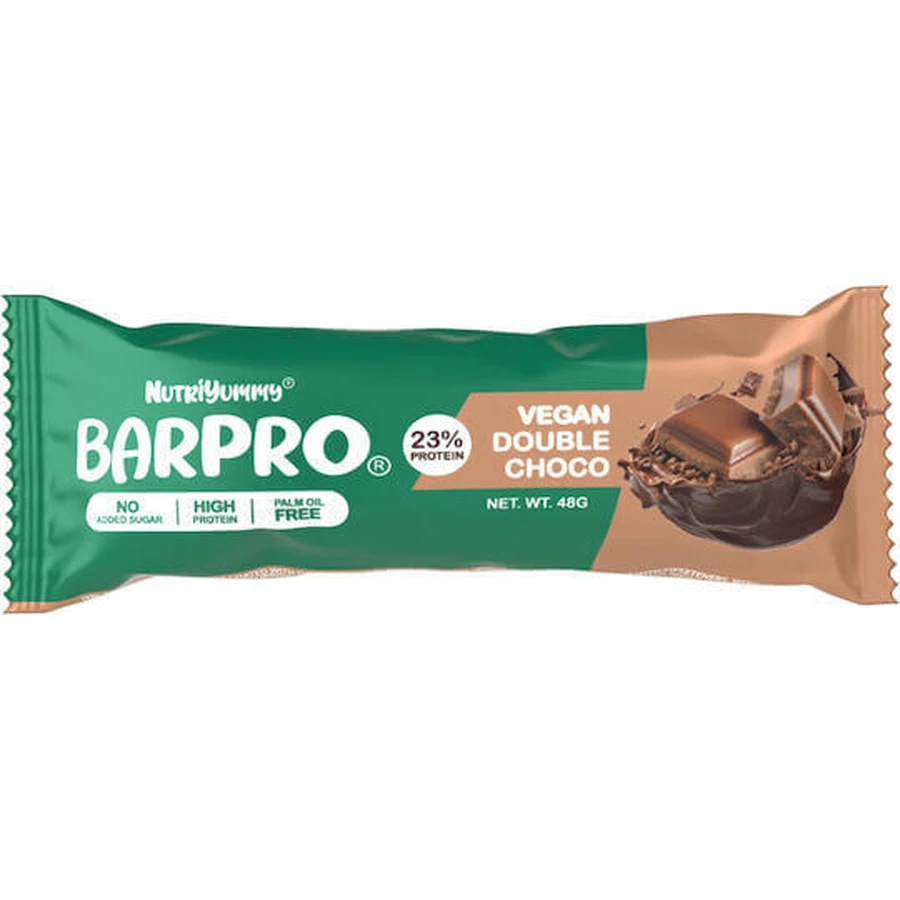 Nutriyummy Barpro Веганский батончик с 11 г белка и вкусом двойного шоколада 48 г: цены и характеристики