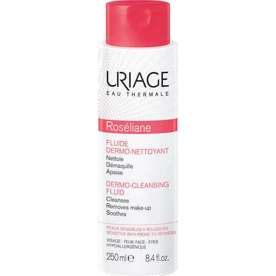 Uriage Roseliane Roseliane Dermo-Cleansing Fluid Emulsion Face & Eyes 250ml Дермоочищуюча емульсія для обличчя та очей: ціни та характеристики