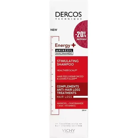 Vichy Dercos Energy+ Шампунь від випадіння волосся для всіх типів волосся 200 мл: ціни та характеристики