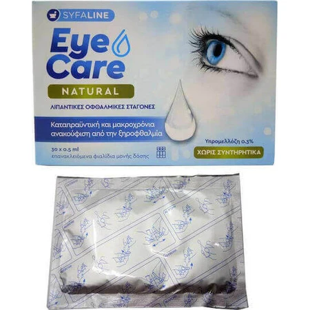 Syfaline Eye Care Natural Drops Глазные капли для сухих глаз 30х0,5 мл: цены и характеристики