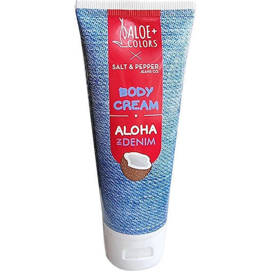 Зволожуючий крем для тіла Aloe Colors Aloha In Denim з гіалуроновою кислотою та ароматом кокоса для всіх типів шкіри 100 мл: ціни та характеристики