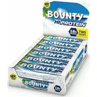 Батончики Bounty HiProtein з 18 г протеїну та кокосовим смаком 12х52 г