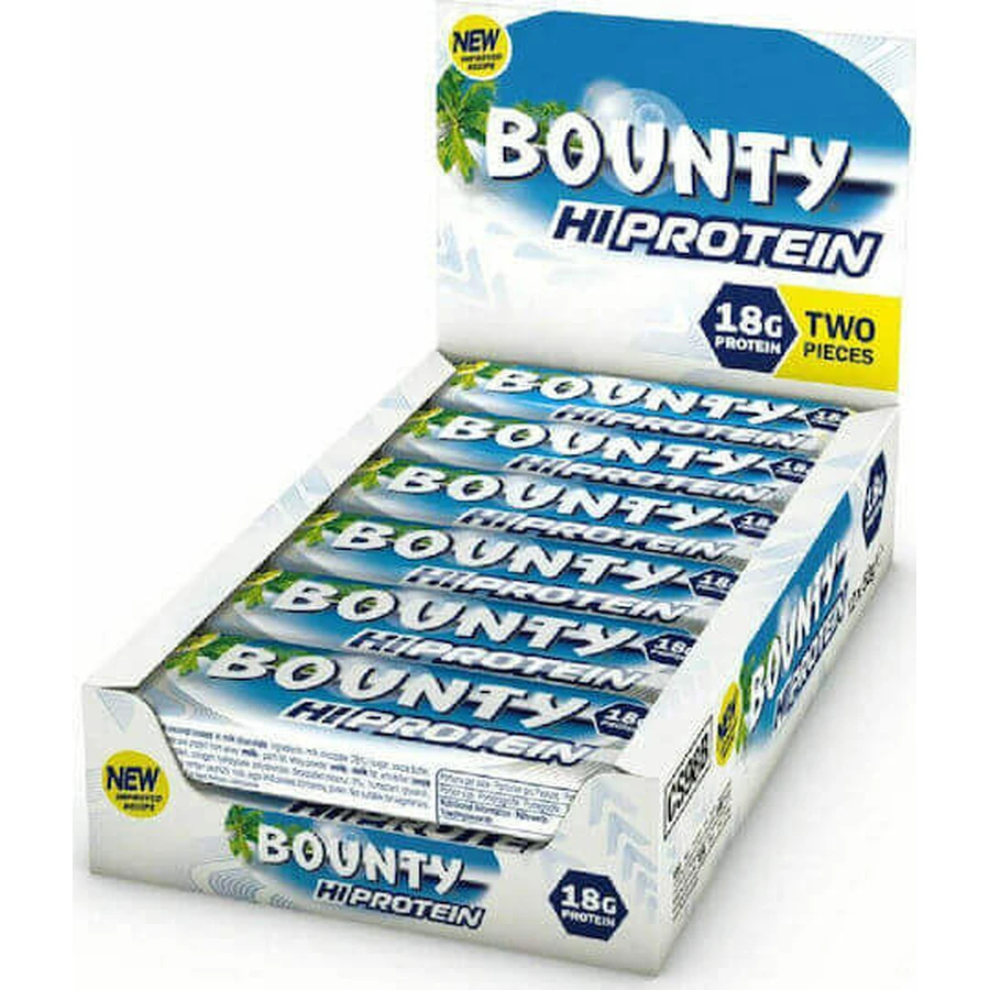 Батончики Bounty HiProtein с 18 г белка и кокосовым вкусом 12х52 г: цены и характеристики