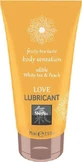 HOT Shiatsu Love Lubricant Гель-змазка з білим чаєм та персиком 75мл
