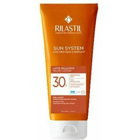 Rilastil Sun System Оксамитовий сонцезахисний лосьйон для тіла SPF30 200 мл: ціни та характеристики