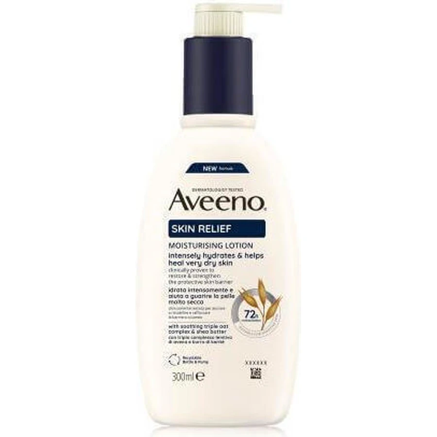 Зволожуючий лосьйон для тіла Aveeno Skin Relief для всіх типів шкіри 300 мл: ціни та характеристики