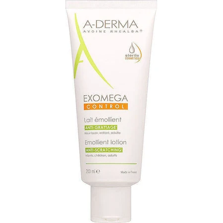 A-Derma Exomega Exomega Control Emollient Lotion Зволожуючий регенеруючий лосьйон для атопічної шкіри 200мл: ціни та характеристики