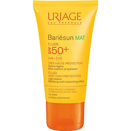 Водостійкий лосьйон для обличчя Uriage Bariesun Bariesun Mat Fluid Водостійкий лосьйон для обличчя SPF50 50мл: ціни та характеристики