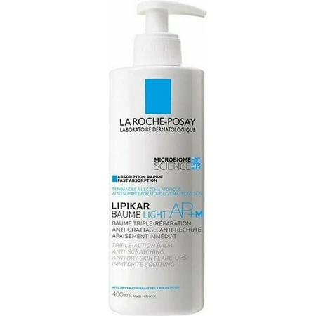 La Roche Posay Lipikar Light AP+M Зволожуючий регенеруючий бальзам для атопічної шкіри 400мл: ціни та характеристики