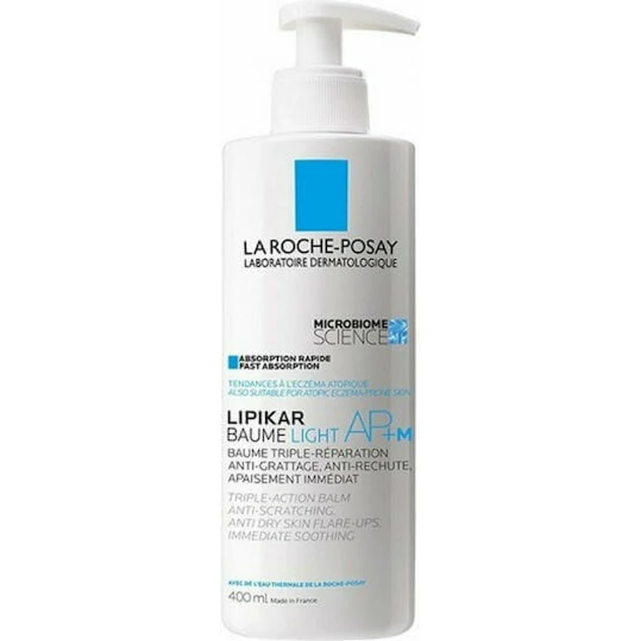 La Roche Posay Lipikar Light AP+M Зволожуючий регенеруючий бальзам для атопічної шкіри 400мл: ціни та характеристики