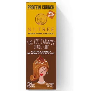 Батончик Nutree Crunch Bar з білком 19г та смаком солоної карамелі з шоколадною крихтою 60г