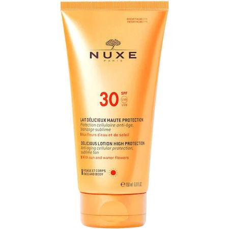 Nuxe Sun Delicious Водостойкий солнцезащитный лосьон для лица и тела SPF30 150 мл: цены и характеристики