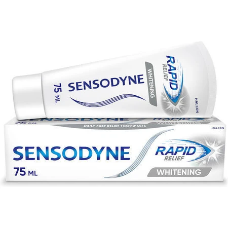 Sensodyne Rapid Action отбеливающая зубная паста для отбеливания и чувствительных зубов 75 мл: цены и характеристики