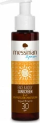 Messinian Spa Крем проти сонця для тіла та обличчя SPF30 100 мл