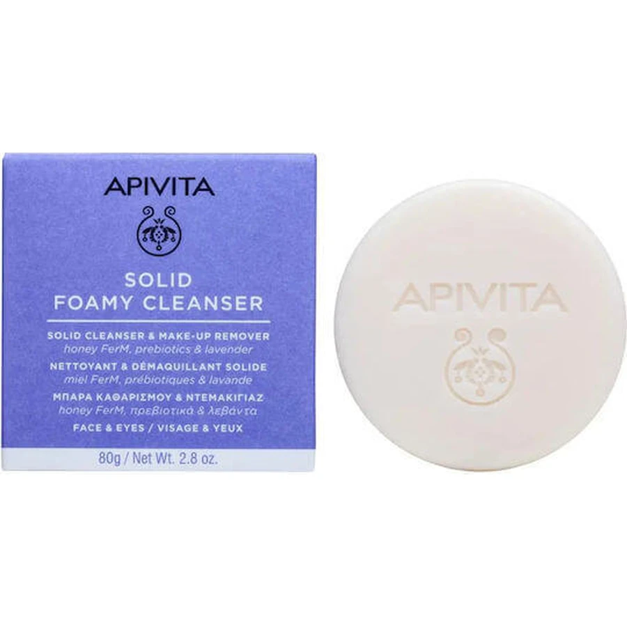 Apivita Твердое пенное мыло для лица и глаз 80 гр: цены и характеристики