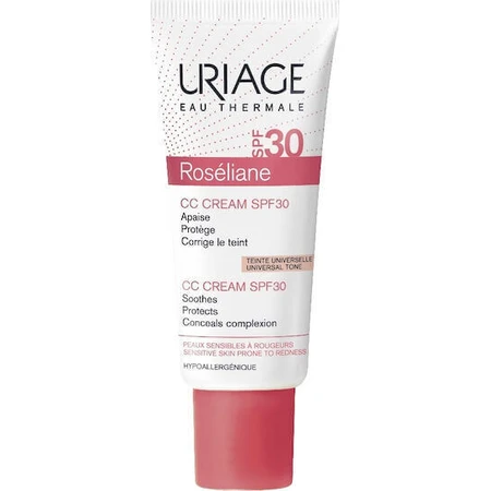 Зволожуючий денний крем для обличчя Uriage Rosaliane Rosaliane CC з SPF30 проти прищів і почервоніння 40мл: ціни та характеристики
