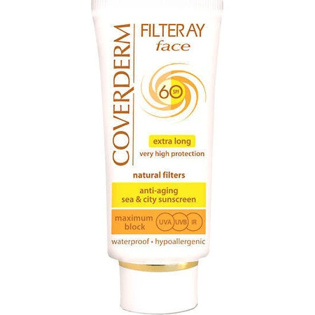 Coverderm Filteray Cream Waterprof Солнцезащитный крем для лица SPF60 50 мл: цены и характеристики