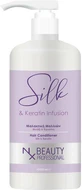 NX Beauty Professional Silk &amp; Keratin Infusion Reconstruction/Nourishing Conditioner for All Hair Types 1000ml