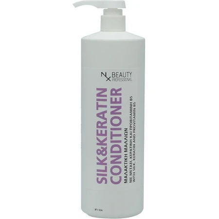 NX Beauty Professional Silk & Keratin Infusion Реконструюючий/живильний кондиціонер для всіх типів волосся 1000 мл: ціни та характеристики